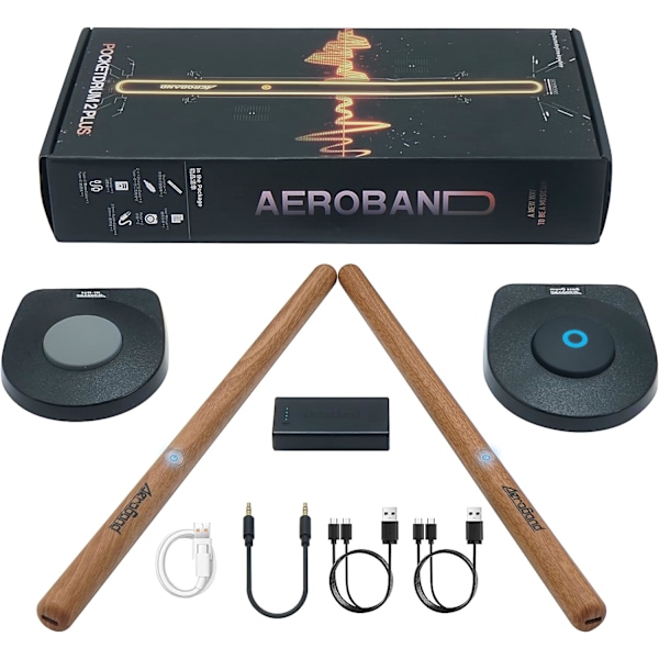 AeroBand PocketDrum 2 Plus Elektrisk Lufttrommesett brun