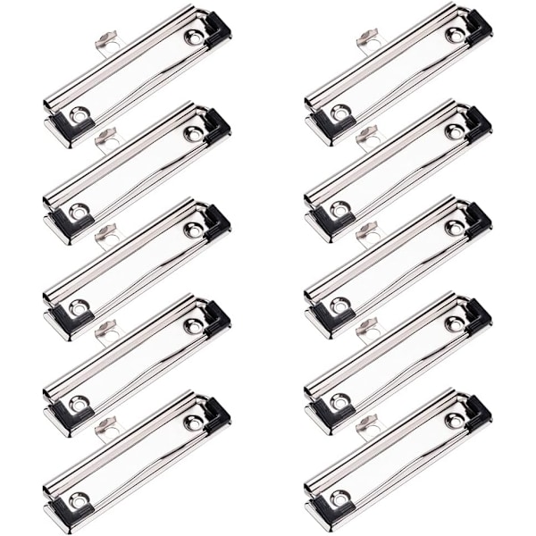 10 Stykker Metalklemmer Metal Klemme Udklip Papirklemme Dokument C