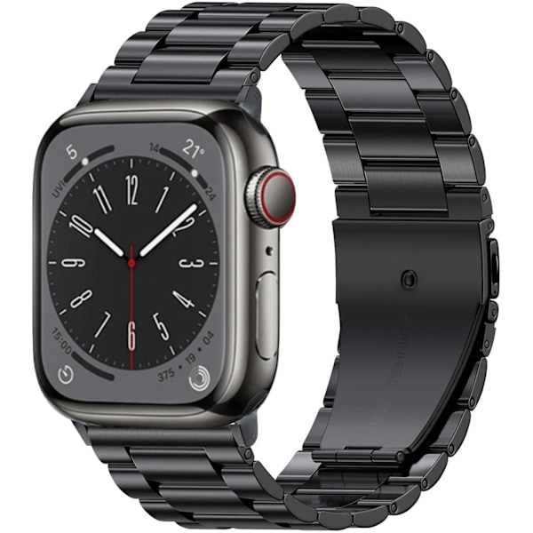 Metallrem för Apple Watch Ultra/2 49mm 9 8 7 45mm 41mm Armband i rostfritt stål av hög kvalitet för iWatch 6 5 4 3 SE 44mm 42mm 40mm