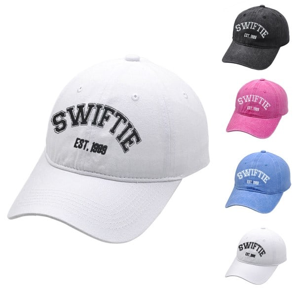 Taylor Swift 1989 Baseballcaps for kvinner Swiftie Trucker Hip Hop Trucker Hat Fans Gave Svart