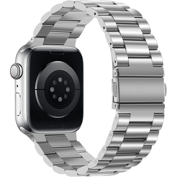 Armbånd kompatibelt med Apple Watch Armbånd 42/44/45mm Sølv