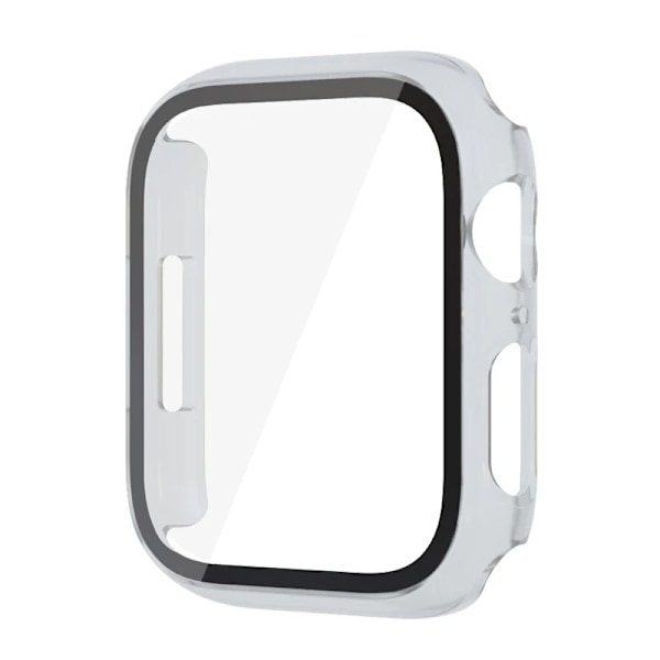 Glass+ Cover for Apple Watch case 9 8 7 6 SE 5 iWatch Tilbehør Skjermbeskytter Apple Watch Series 45mm 41mm 44mm 40mm 42mm 38mm Transparent Transparent Transparent 41mm series 7 8 9