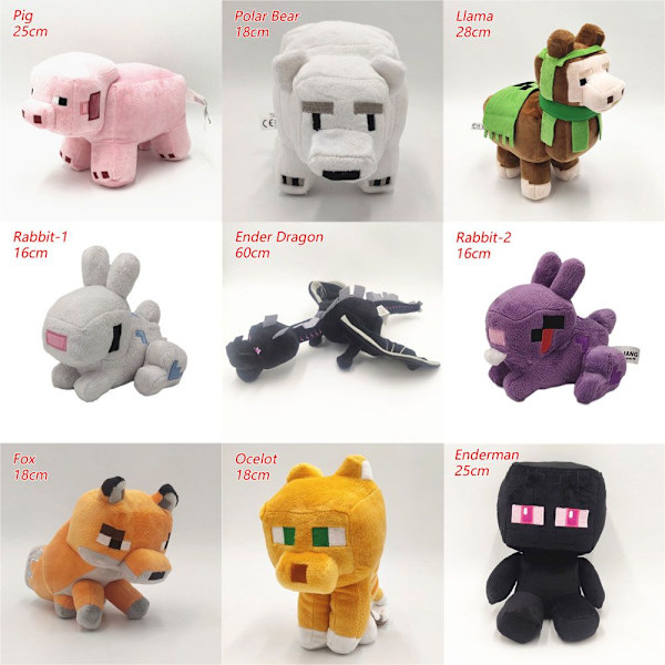 Minecraft Lekefigurer Kanin 1-16 CM Kanin 1-16 CM