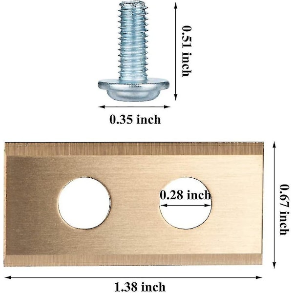 30-pack titanersättningsblad för Worx Landroid robotgräsklippare Uppgraderade titanblad och skruvar för Worx Landroid robotgräsklippare