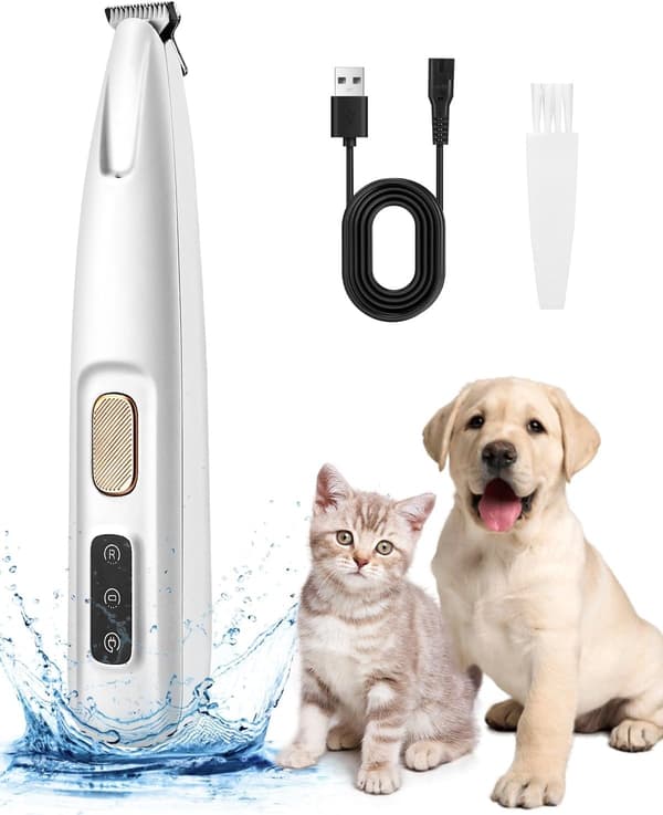 Pet Paws Grooming Clipper – Quiet and Efficient Paw Trimmer with LED Light