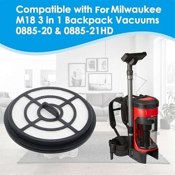 3 kpl 49-90-1963 Suodatin Milwaukee M18 3-in-1 reppupölynimurille