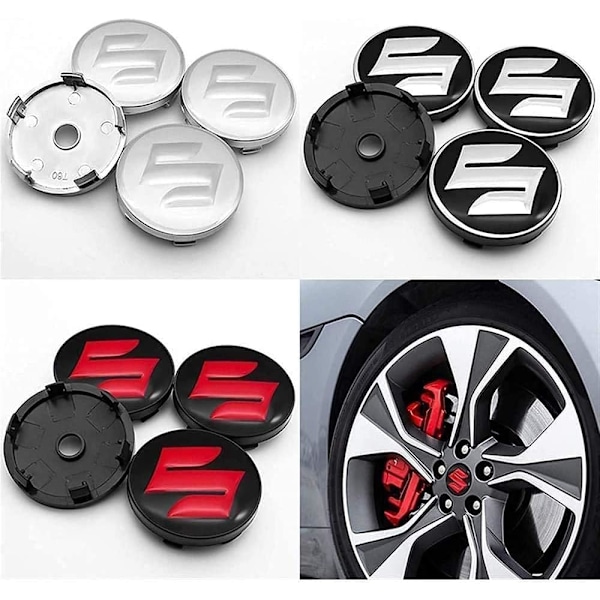 4 x 54 mm pyörän navan suojukset Suzuki Swift Sport SX4 -malleihin, auton navan suojus, tunnus, pölysuoja, ruostumattomat koristetarvikkeet