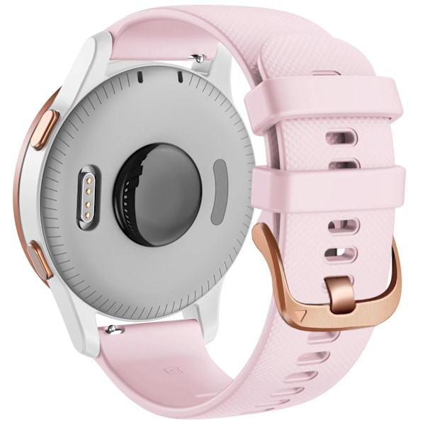 18mm 20mm Rem för Garmin Venu Sq 2 Plus Vivoactive 4S Smartwatch Armband Armband Venu 3S 2S Vivoactive 3 5 Ersättningsarmband Rosa Pink