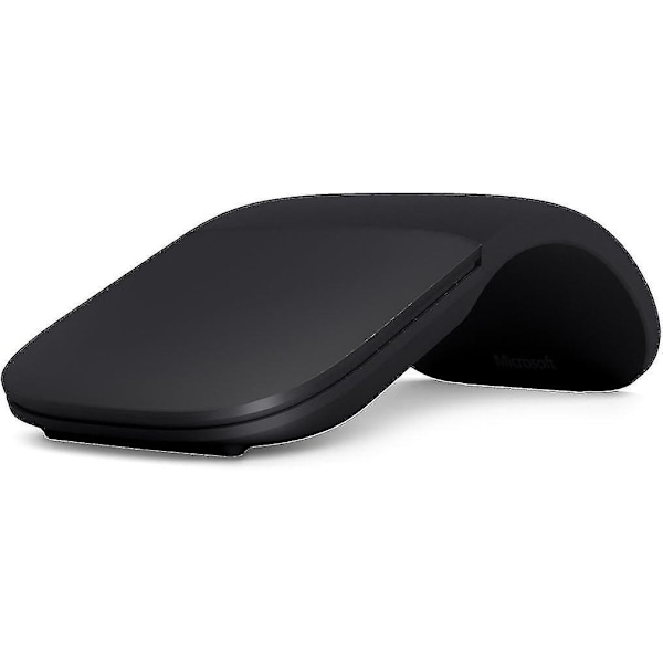 Microsoft - Arc Mouse - Bluetooth-hiiri PC:lle, kannettaville tietokoneille, yhteensopiva Windowsin, Macin ja Chrome OS:n kanssa (ohut, kevyt, kannettava, taktinen) - Musta