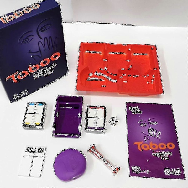 Taboo Spel Klassiskt Timglas Timing Familjebrädspel WHBYV{f72}
