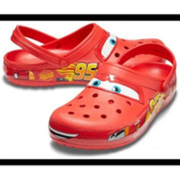 Crocs Lightning McQueen-Lightning McQueens udendørs hjemmesko med tøfler 41