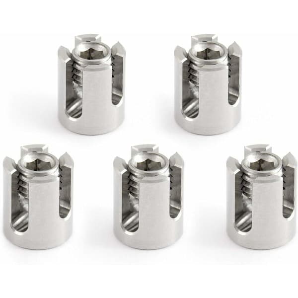 Pakke med 5 rustfrie vaierlåser (A4) - For 2 mm vaier - M8 (for 2 mm vaier)