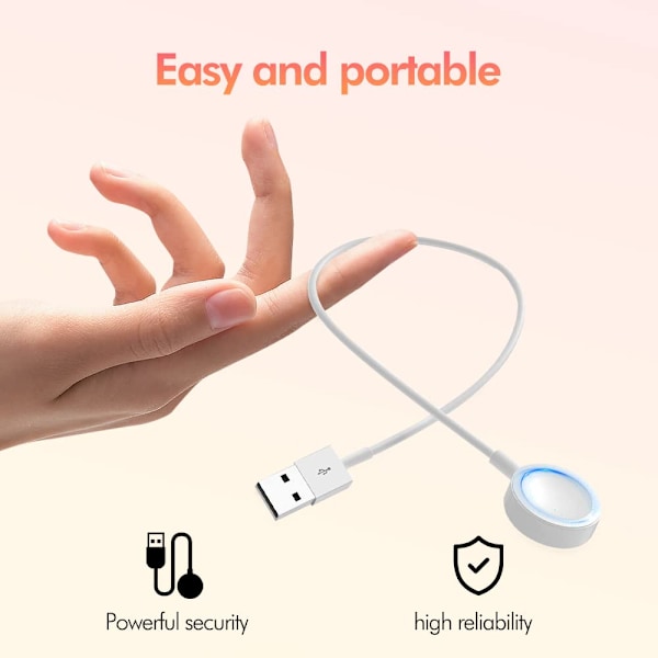Apple Watch Oplader [Apple MFI Certificering] Hurtig Trådløs Magnetisk
