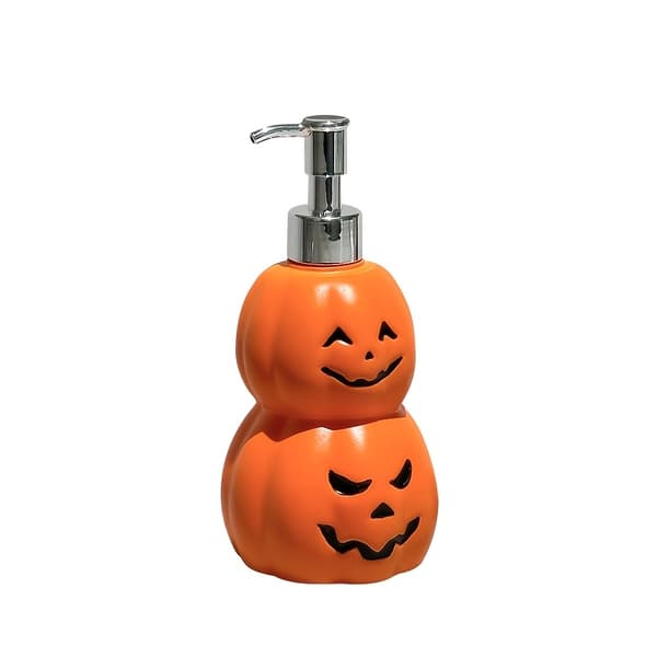 Halloween Græskar Sæbedispenser, Sød Jack-O'-Lantern Håndsæbepumpe til Badeværelse og Køkken JackO Soap Disp