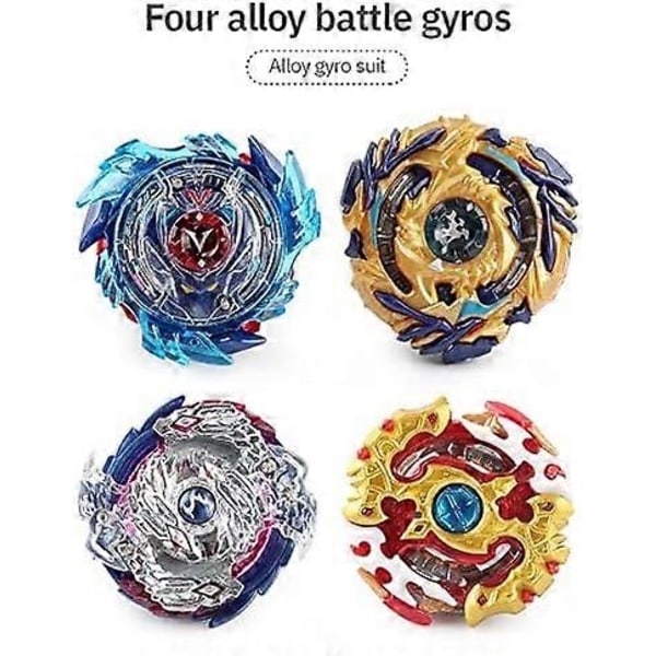 Taistelulelu Burst Gyro -setti stadionilla, 4 pyörivää osaa ja 2 laukaisinta, Battle Arena Gyro -pelisetti syntymäpäivälahjaksi lapsille pojille tytöille A