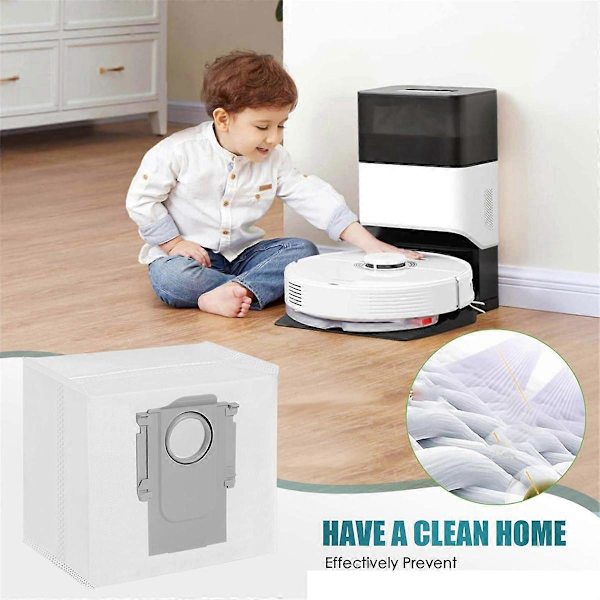 För Roborock Q8 Max Q8 Max+ Q5 Pro Q5 Pro+ Ersättningstillbehör Dammsugarpåsar Reservdelar 6PCS