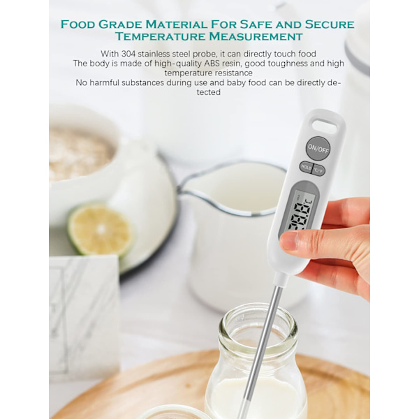 Digital matlagningstermometer, snabbläsande kökstermometer