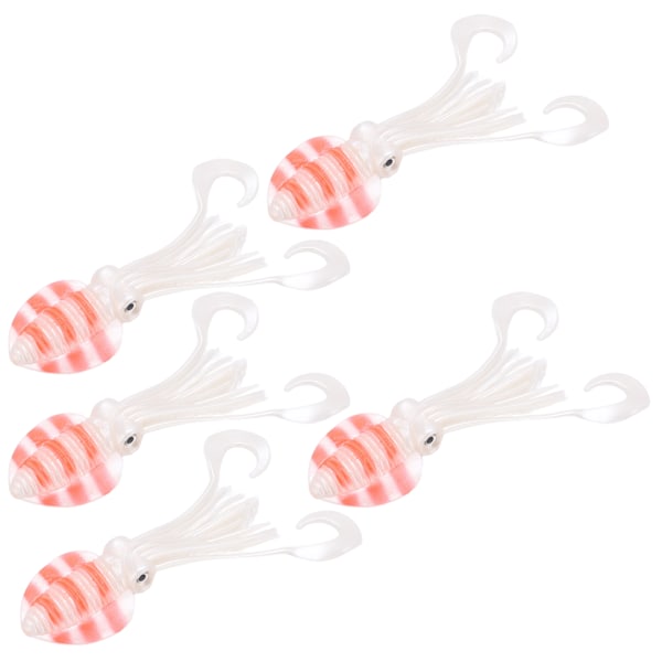 Squid Lures Mjuka Ljusa Squid Lures Bläckfisk Kjol Bete för Saltvatten Havsfiske Ca 18cm / 7.1in