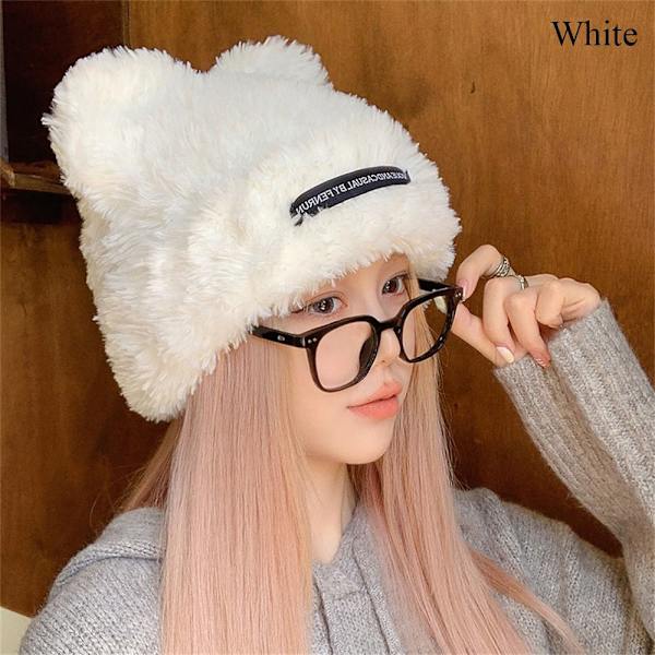 Plush-hattu Hattu VALKOINEN white