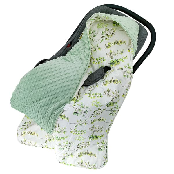 Babyteppe bilstol sovepose 90x90 cm mykt teppe