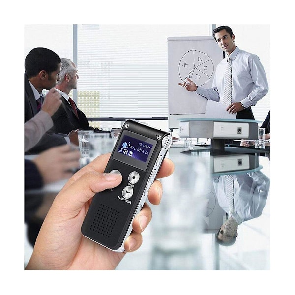 Paranormalt Utstyr Digital EVP Stemmeaktivert Opptaker USB US 8GB (Svart)