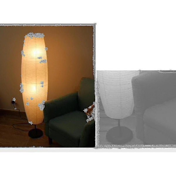 Ris Papir Gulvlampe Kreativ Høj Lampe Belysning Stue Lampeskærm Kun