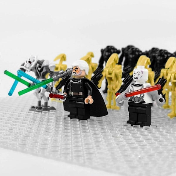 Star Wars Separatist Battle Droid Count Dooku General Grievous Ventress Minifiguurisetti Aseilla ja Tarvikkeilla