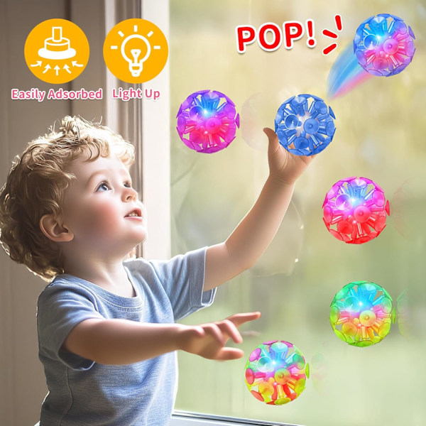 6 kpl Valmiiksi täytettyjä pääsiäismunia valaisevilla imukuppipalloilla, pääsiäismunia täynnä fidget-leluja, pääsiäiskorin täytteitä, pääsiäismunajahti