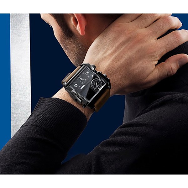 Herrar Kvartsur Klocka för Män Chronograph Display Vattentät Armbandsur