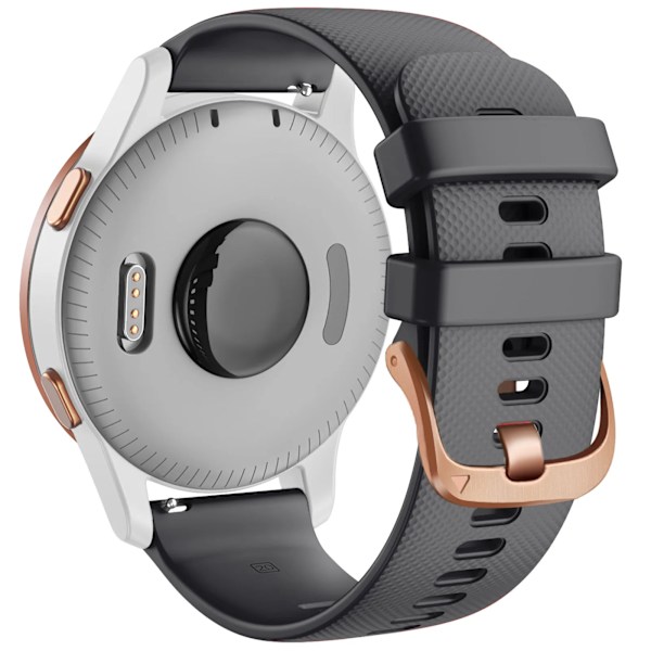 18mm 20mm Rem til Garmin Venu Sq 2 Plus Vivoactive 4S Smartwatch Armbånd Venu 3S 2S Vivoactive 3 5 Udskiftningsarmbånd Sort Sort