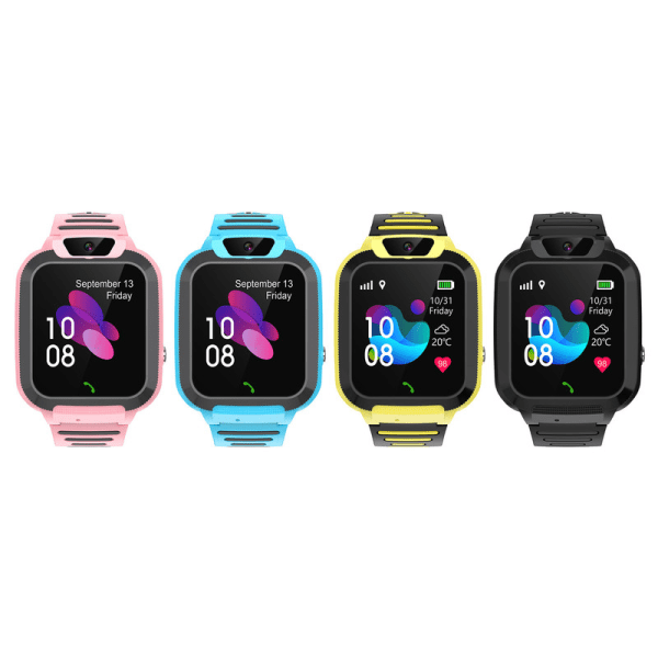 Smartwatch för barn med kamera, spel, video-/musikspelare, väckarklocka, pekskärm för barn 4-12 år, gul