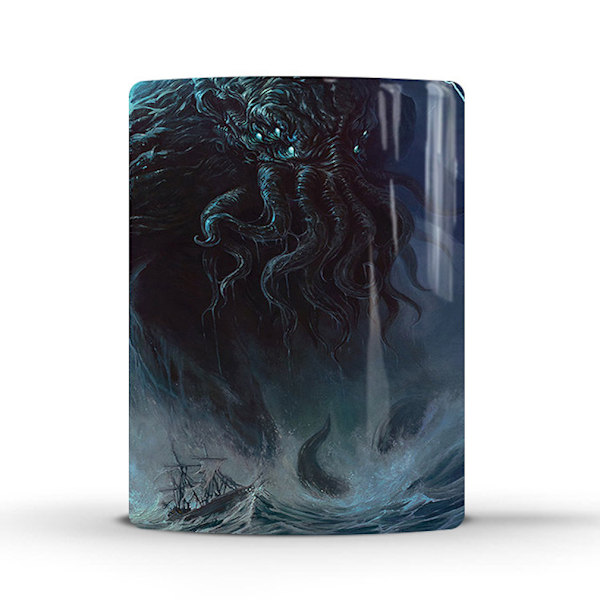 Cthulhu Mytho Färgskiftande Mugg Keramisk Kaffemugg Termisk Tekopp Nyhetspresent