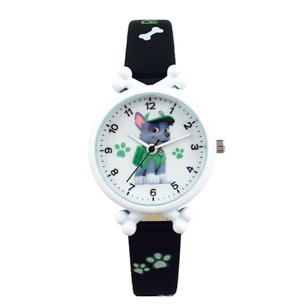 Paw Patrol Quartz Kvartsur Tegneserie Analog Remur Armbåndsur Børn Dreng Pige Gave Black