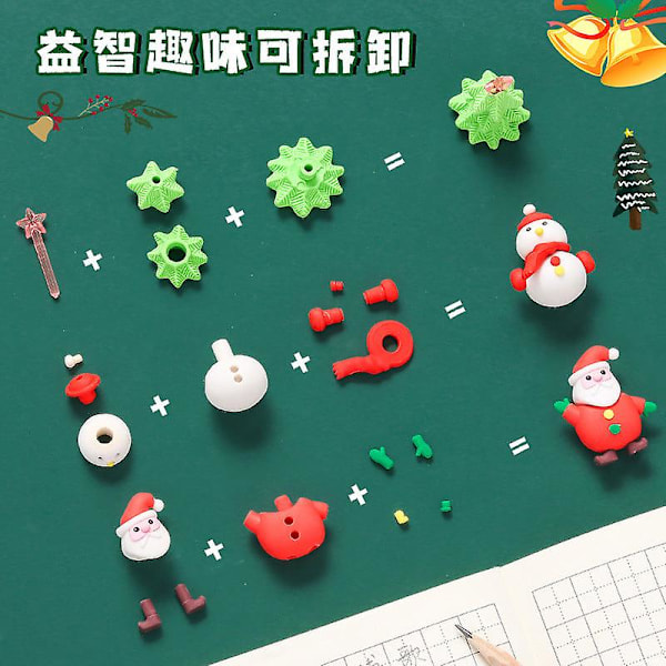 Jultomte kreativt suddgummi blindbox presentask presentpris