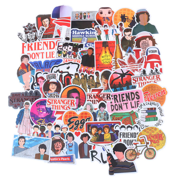 50 kpl Stranger Things Rullalautailtarrat Vinyyli Kannettava Laukku