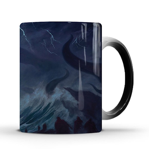 Cthulhu Mytho Färgskiftande Mugg Keramisk Kaffemugg Termisk Tekopp Nyhetspresent