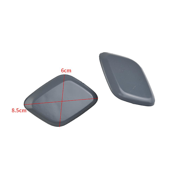 1 par grå strålkastarspolarmunstyckeslock för Ford Focus 2012-2014