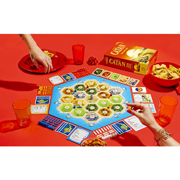 Adventures of Catan brädspel för vuxna och familjer i åldrarna 10+