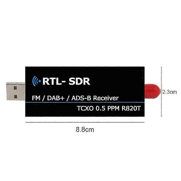 Rtl2832u Rtl Sdr Mottaker R820t2 Usb Rtl-sdr Dongle Med 0.5ppm Tcxo SMA Mjzsee A300u