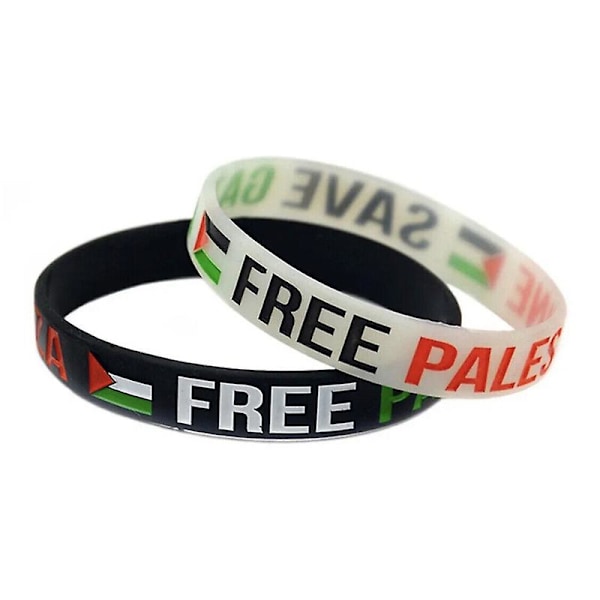 1-20x GRATIS PALESTINA RÄDDA GAZA Silikonarmband Flagga Armband 1 1