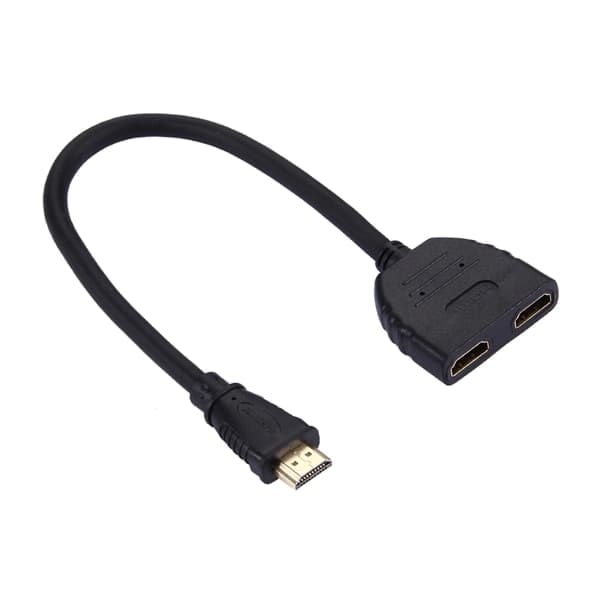 HDMI splitter med 30 cm kabel