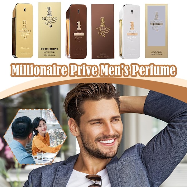 (Påskkampanj) Högkvalitativ PacoRabanne 1 Million Prive EDP Nat Spray 100 Golden millions 1pcs