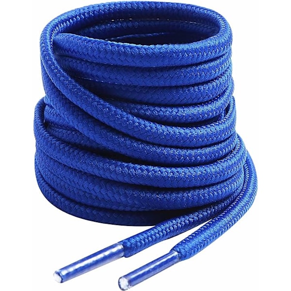 Runde støvlesnørebånd, 4 mm diameter udendørs arbejds- og vandrestøvler snørebånd, premium runde snørebånd til træningssko 09 Royal Blue 09 Royal Blue 39"（100cm）