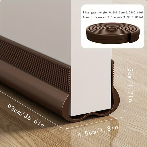 Snabbinstallerad tätningslist för dörr för vind- och insektskydd Grey 2pcs
