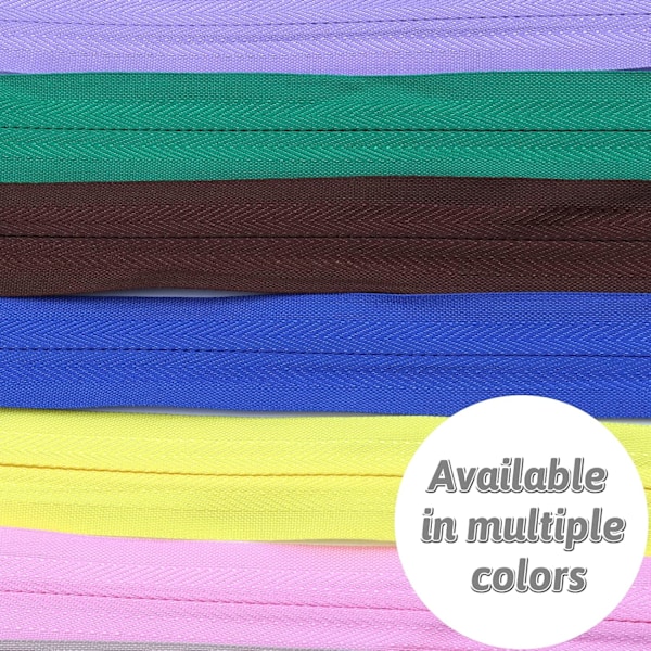 50 stk. 25 cm Usynlige Flerfarvede Nylon Spiral Lynlåse til Syning