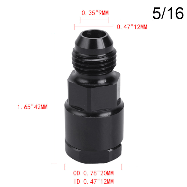 Auton varaosat AN6AN8 polttoaineen jakoputken liitin sopii LS1LS3/8 letkuliittimelle 5/16 liitin{f769}