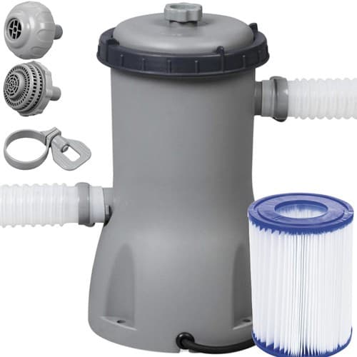 BESTWAY Filter Pump 3028 l/h – Pool Pump Model 58386 Blå, Grå 4.22