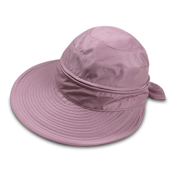Dame UPF 50+ UV-beskyttelse Konvertibel Strandhat til Bean Paste