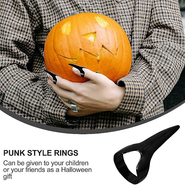 10 kpl sormikynnet Halloween-asu kynnet punk-kynsitaidekoriste