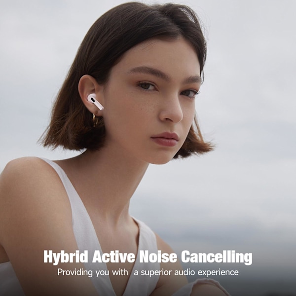 Yatout Bluetooth Trådlösa Hörlurar med Smart Touchskärm Fodral ENC Mikrofon Klara Samtal Equalizer för iPhone Samsung Android